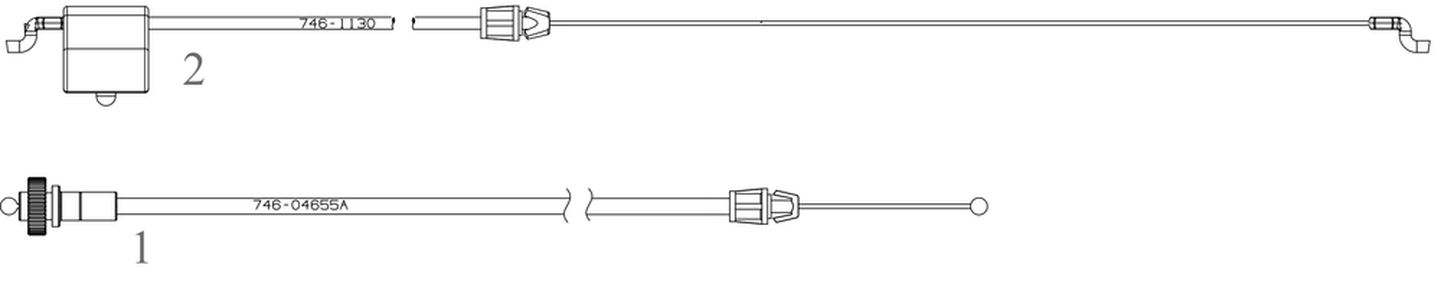 Cables Diagram and Parts List for SC300K (12AVB2KL710)(2023) Cub Cadet Lawn Mower